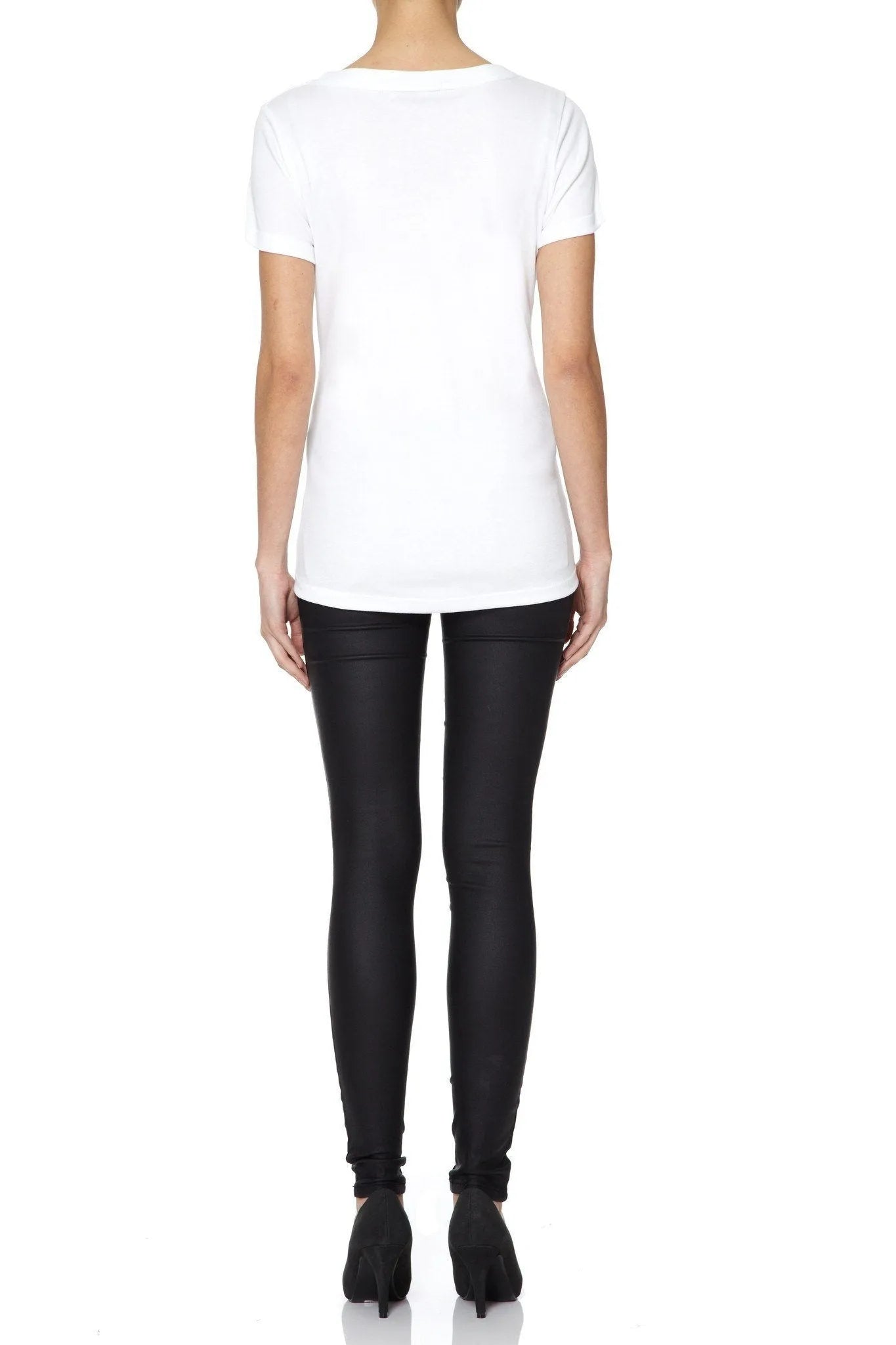 Scoop Neck Cotton Modal Blend T-shirt Short Sleeve T-shirt Lavender Hill Clothing