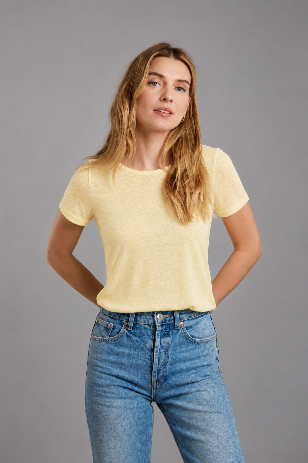 Leinen-T-Shirt