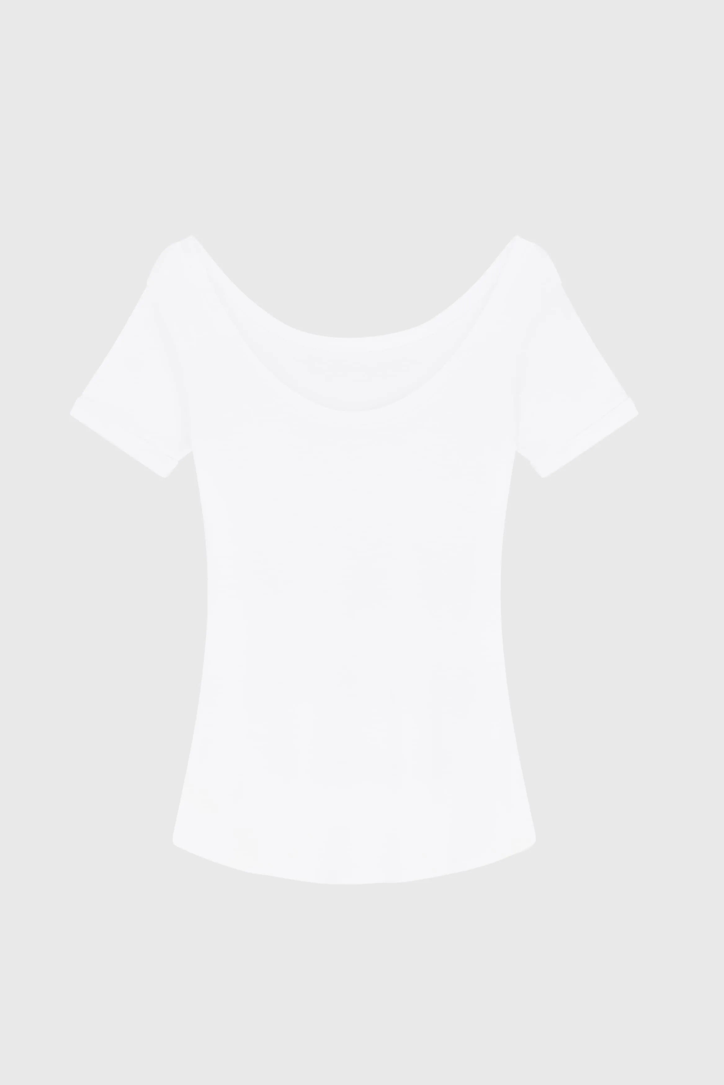 Lavender Hill Clothing women’s white cotton modal boat neck T-shirt